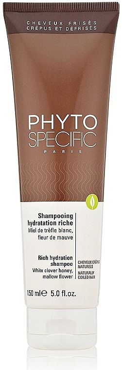 Dry and Frizzy Hair Shampoo - Phyto PhytoSpecific Rich Hydration Shampoo White Clover Honey Mallow Flower — photo N1