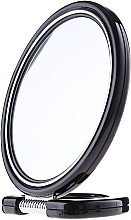 Fragrances, Perfumes, Cosmetics Round Double-Sided Mirror 9509, stand, black, 18.5 cm - Donegal Mirror