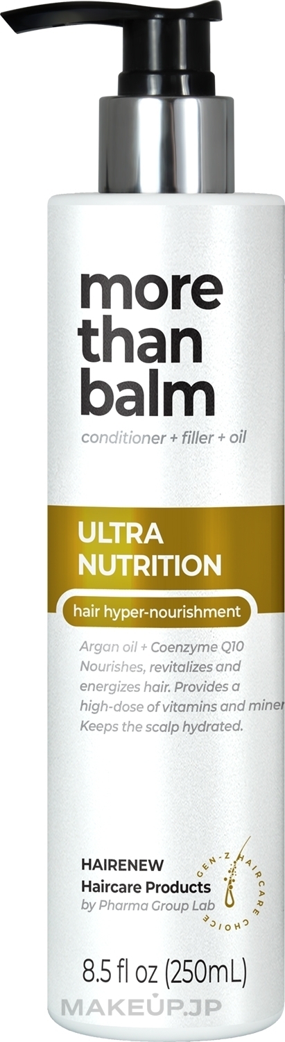 Conditioner 'Hyper-Nourishment from Roots to Tips' - Hairenew Ultra Nutrition Balm Hair — photo 250 ml