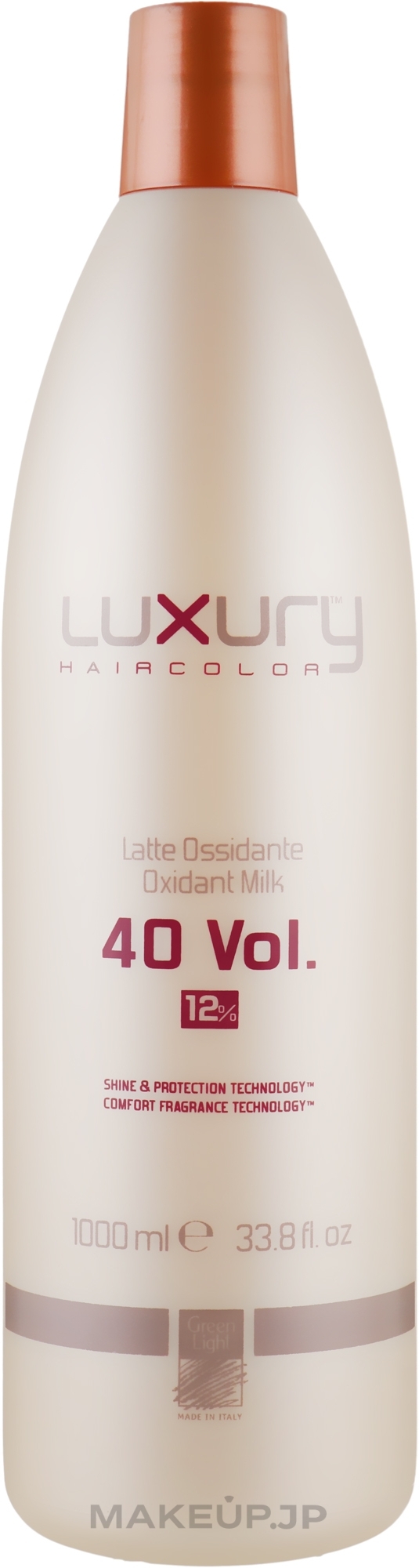 Milk Oxidant - Green Light Luxury Haircolor Oxidant Milk 12% 40 vol. — photo 1000 ml