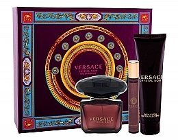 Fragrances, Perfumes, Cosmetics Versace Crystal Noir - Set (edp/90ml + b/lot/150ml + edt/10ml) 