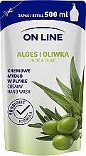 Fragrances, Perfumes, Cosmetics Liquid Soap "Aloe and Olive" - On Line Aloe & Olive Liquid Soap (refill)