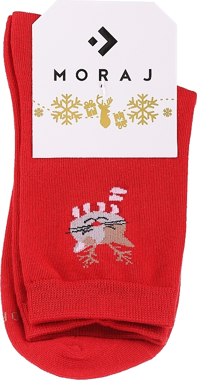 Women Christmas Socks, CSLS250-020, red - Moraj — photo N1