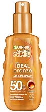 Fragrances, Perfumes, Cosmetics Sun Milk - Garnier Ambre Solaire Ideal Bronze Milk-In-Spray SPF50