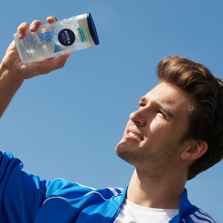 3in1 Face, Hair & Body Wash - Nivea Men Ultra Fresh Limited Football Edition — photo N7