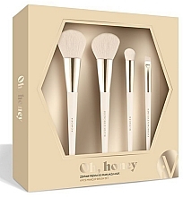 Makeup Brush Set, 4 pcs - Inter-Vion Oh Honey Makeup Brush — photo N1