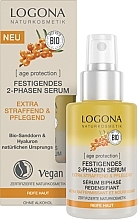 Fragrances, Perfumes, Cosmetics Anti-Aging Firming Biphase Serum 'Sea Buckthorn' - Logona Age Protection Extra-Firming & Nourishing 2-Phase Firming Serum
