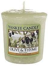 Fragrances, Perfumes, Cosmetics Scented Candle - Yankee Candle Olive and Thyme