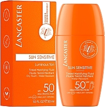 Tinted Mattifying Fluid - Lancaster Sun Sensitive Tinted Mattifying Fluid SPF50 — photo N2