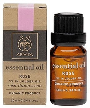 Essential Oil "Rose" - Apivita Aromatherapy Organic Rose Oil — photo N1