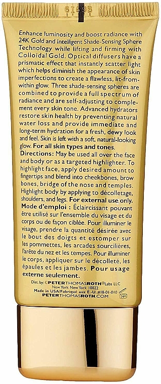 Face Cream - Peter Thomas Roth 24k Gold Pure Luxury Lift & Form Prism Cream — photo N3