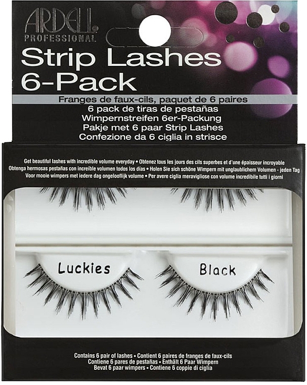 False Lashes - Ardell Invisiband Lashes Luckies Black — photo N1