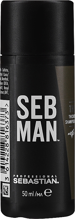 Volume Shampoo for Thin Hair - Sebastian Professional Seb Man The Boss Thickening Shampoo — photo N4