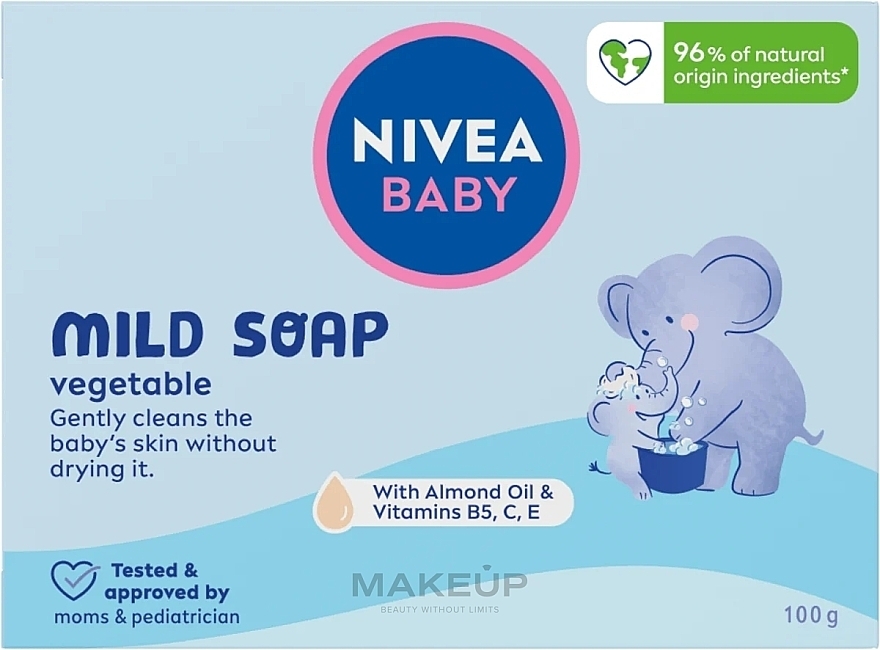 Children's Soft Cream Soap  - NIVEA Baby Mild Soap — photo N1