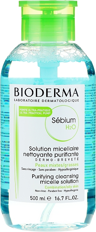 Micellar Lotion - Bioderma Sebium H2O Micellaire Solution — photo N5