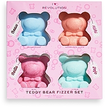 Set 'Teddy Bear' - I Heart Revolution Teddy Bear Fizzer Set (fizzer/4x50g) — photo N1