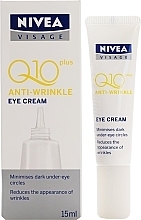 Fragrances, Perfumes, Cosmetics Anti-Aging & Anti-Wrinkle Eye Cream - Nivea Q10 Plus Anti-wrinkle Eye Cream