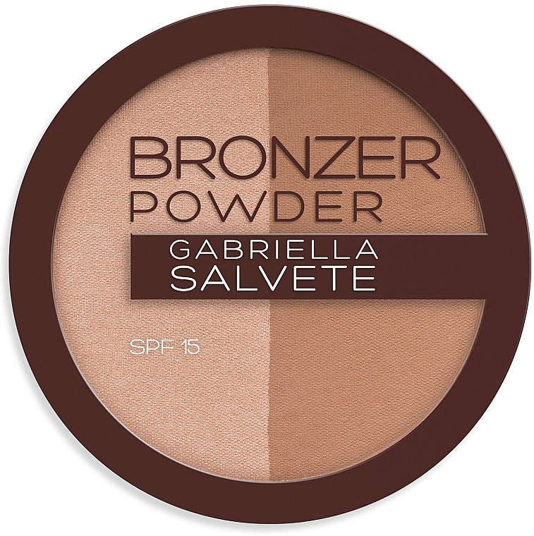 Bronzing Powder - Gabriella Salvete Sunkissed Bronzer Powder Duo SPF15 — photo N1