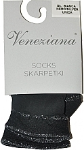 Bianca Women Socks, nero-silver - Veneziana — photo N1