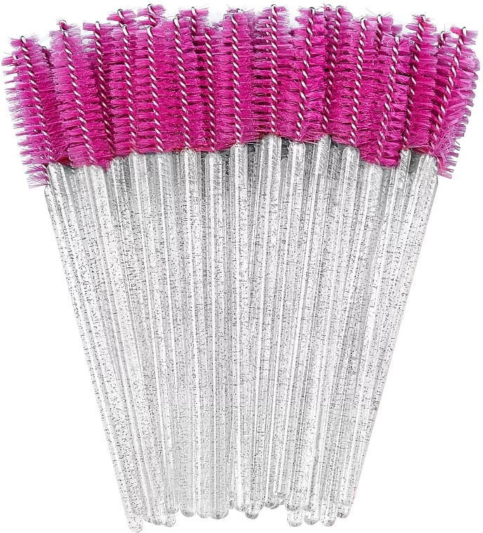 Lash & Brow Brush, dark pink with glitter - Clavier — photo N2