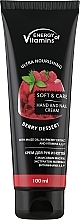 Berry Dessert Hand & Nail Cream - Energy of Vitamins Soft & Care Berry Dessert Cream For Hands And Nails — photo N2