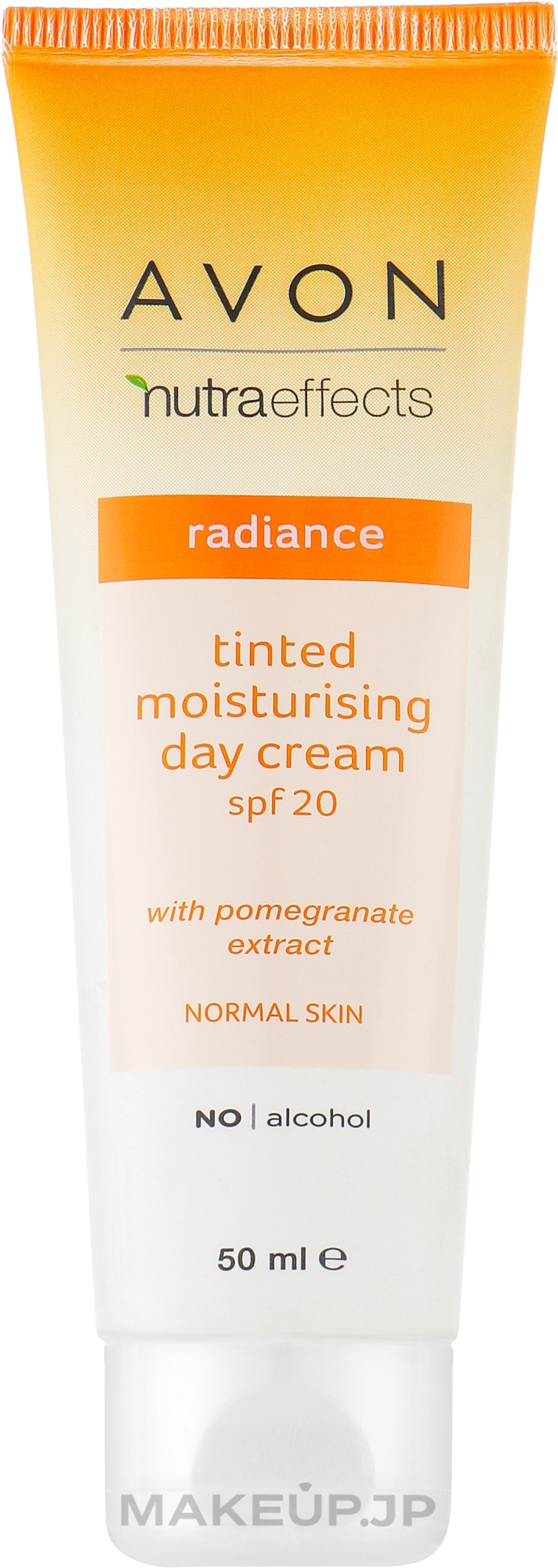 Tinred Moisturizing Day Cream "Radiance" - Avon Nutra Effects Radiance SPF20 — photo 50 ml