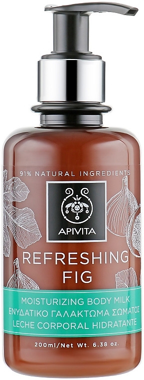 Moisturizing Body Milk "Refreshing Fig" - Apivita Refreshing Fig Body Milk — photo N1