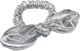 Fragrances, Perfumes, Cosmetics Velour Hair Tie with Ears, silver - Lolita Accessoires