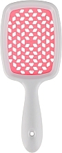 Hair Brush, white with light pink teeth - Kodi Professional Soft Touch Hairbrush — photo N2