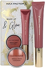 Fragrances, Perfumes, Cosmetics Set - Max Factor Wake Up & Glow (lipgloss/9ml + blush/11.5g)