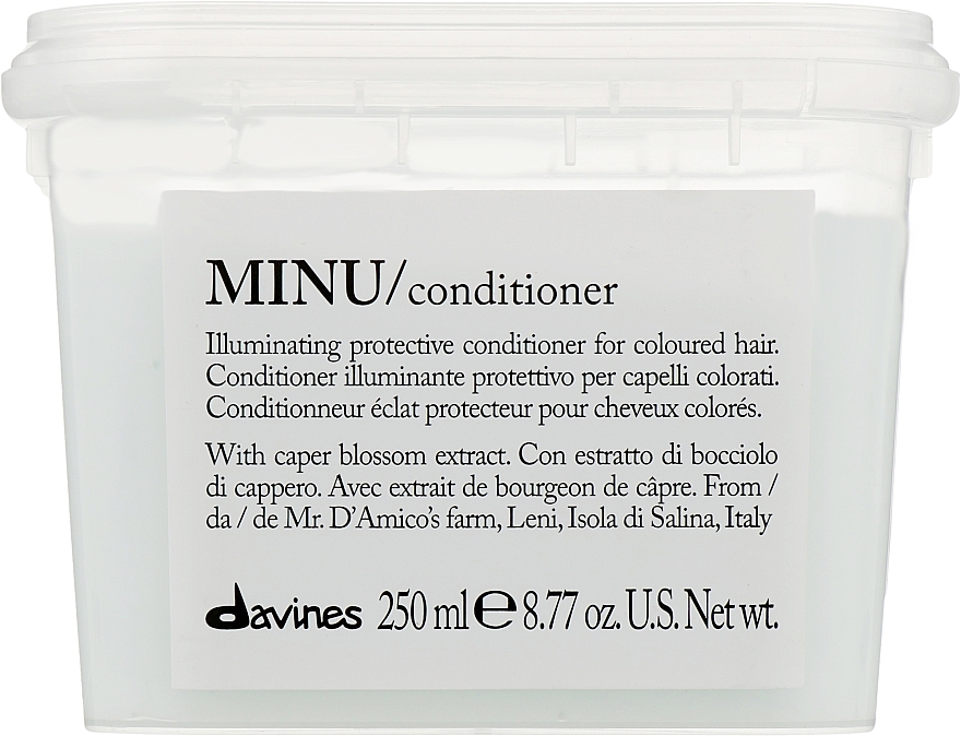 Shine & Color Preserving Hair Conditioner - Davines Minu Conditioner — photo N3