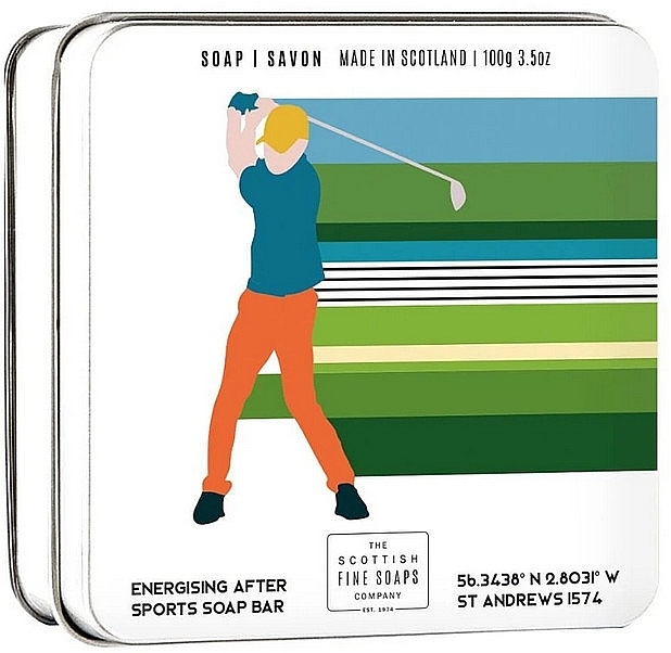 Body Soap "Golf" - Scottish Fine Soap In A Tin Golf — photo N2