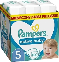 Fragrances, Perfumes, Cosmetics Diapers 'Pampers Active Baby' 5 (11-16 kg), 150 pcs - Pampers