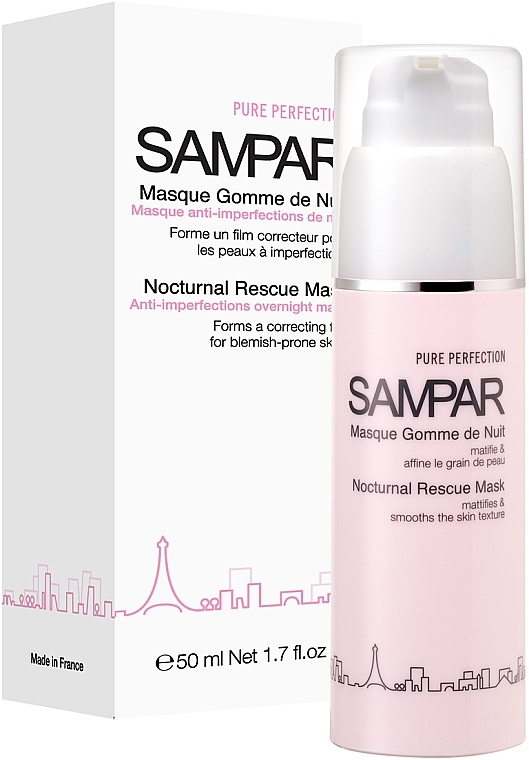 Anti-Imperfection Facial Night Mask - Sampar Pure Perfection Nocturnal Rescue Mask — photo N3