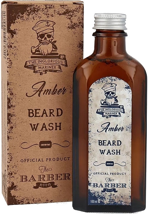 Cleansing Beard Shampoo - The Inglorious Mariner Amber Anti Pollution Beard Wash — photo N1