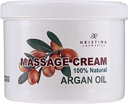 Fragrances, Perfumes, Cosmetics Natural Massage Argan Oil Cream - Hrisnina Cosmetics 100% Natural Massage Cream Argan Oil