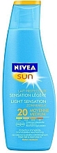 Fragrances, Perfumes, Cosmetics Sun Lotion - Nivea Sun Light Sensation SPF 20