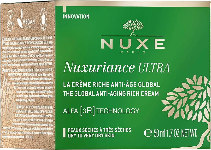 Face Cream for Dry & Very Dry Skin - Nuxe Nuxuriance Ultra The Global Anti-Aging Rich Cream — photo N2