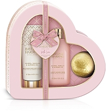 Fragrances, Perfumes, Cosmetics Set - Baylis & Harding Jojoba, Vanilla & Almond Oil (b/hlot/200ml + sh/cr/300ml + bath/bomb/140g)