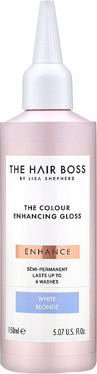 Color Enhancing Gloss White Blonde - The Hair Boss Colour Enhancing Gloss White Blond — photo N1
