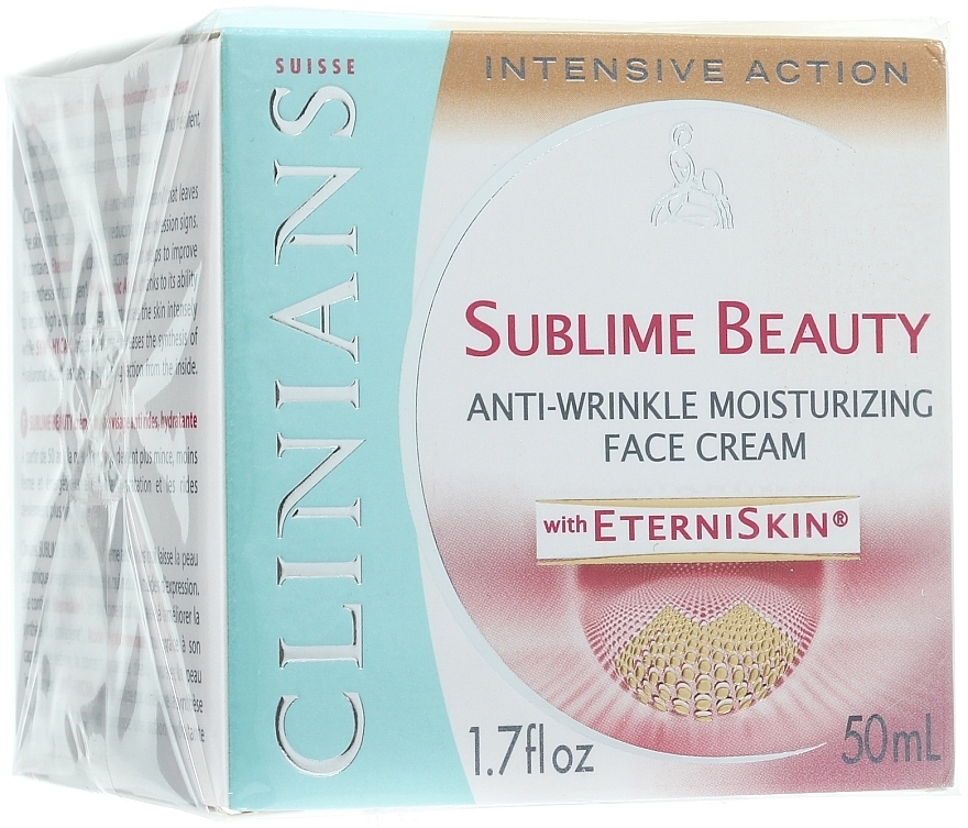 Rejuvenating Cream for Mature Skin with EterniSkin - Clinians Sublime Beauty Anti-Wrinkle Face Cream — photo N3