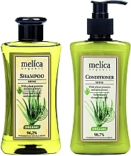 Fragrances, Perfumes, Cosmetics Set - Melica Organic Shine Duo Set (shm/300ml + h/cond/300ml)