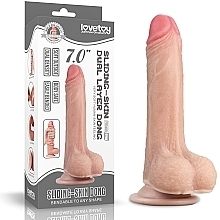 Fragrances, Perfumes, Cosmetics Scrotal Dildo - LoveToy Sliding Skin Dual Layer Dong 7"