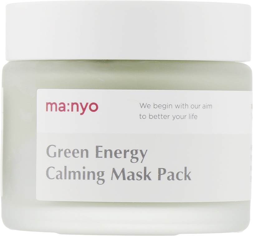 Soothing Clay Mask with Green Tea - Manyo Factory Green Energy Calming Mask Pack — photo N3