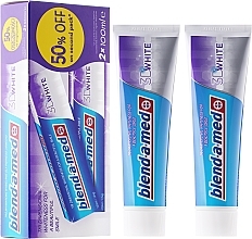 Fragrances, Perfumes, Cosmetics Toothpaste Set "3D White" - Blend-a-med 3D White Whitening Toothpaste