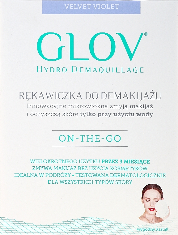 Makeup Remover Glove, lilac - Glov On The Go Makeup Remover Very Berry — photo N9