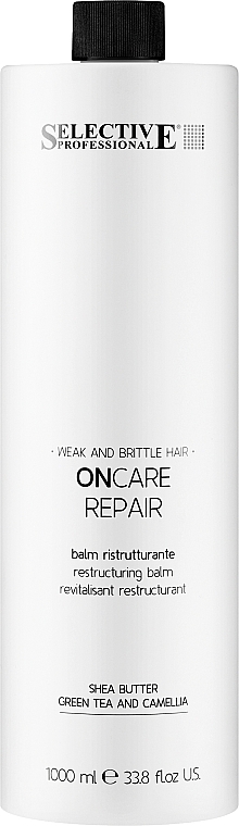 Conditioner for Weak & Thin Hair - Selective Professional On Care Repair Restructing Balm — photo N2