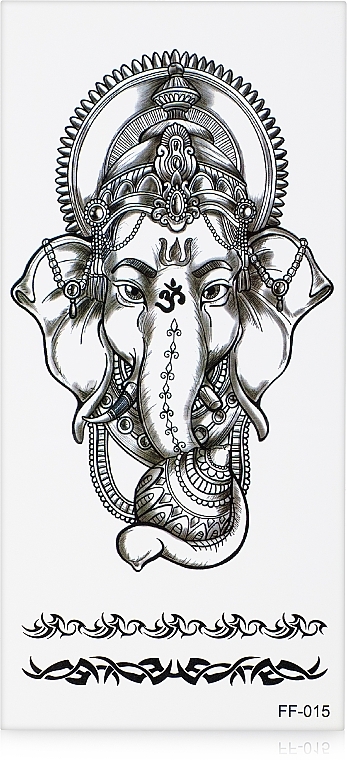 Tattoo Sticker, 9x19 cm, FF-015 - Omkara — photo N1