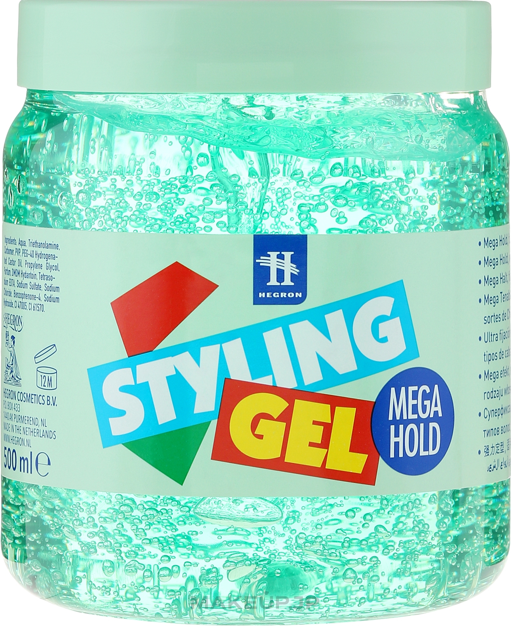 Highlighting Hair Gel - Tenex Styling Wetlook Green Gel — photo 500 ml