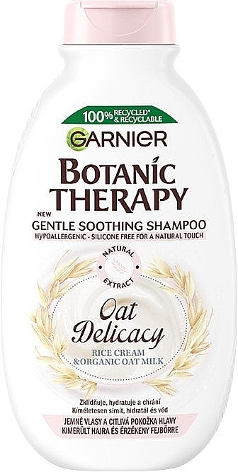 Gentle Shampoo - Garnier Botanic Therapy Oat Delicacy Shampoo — photo N1